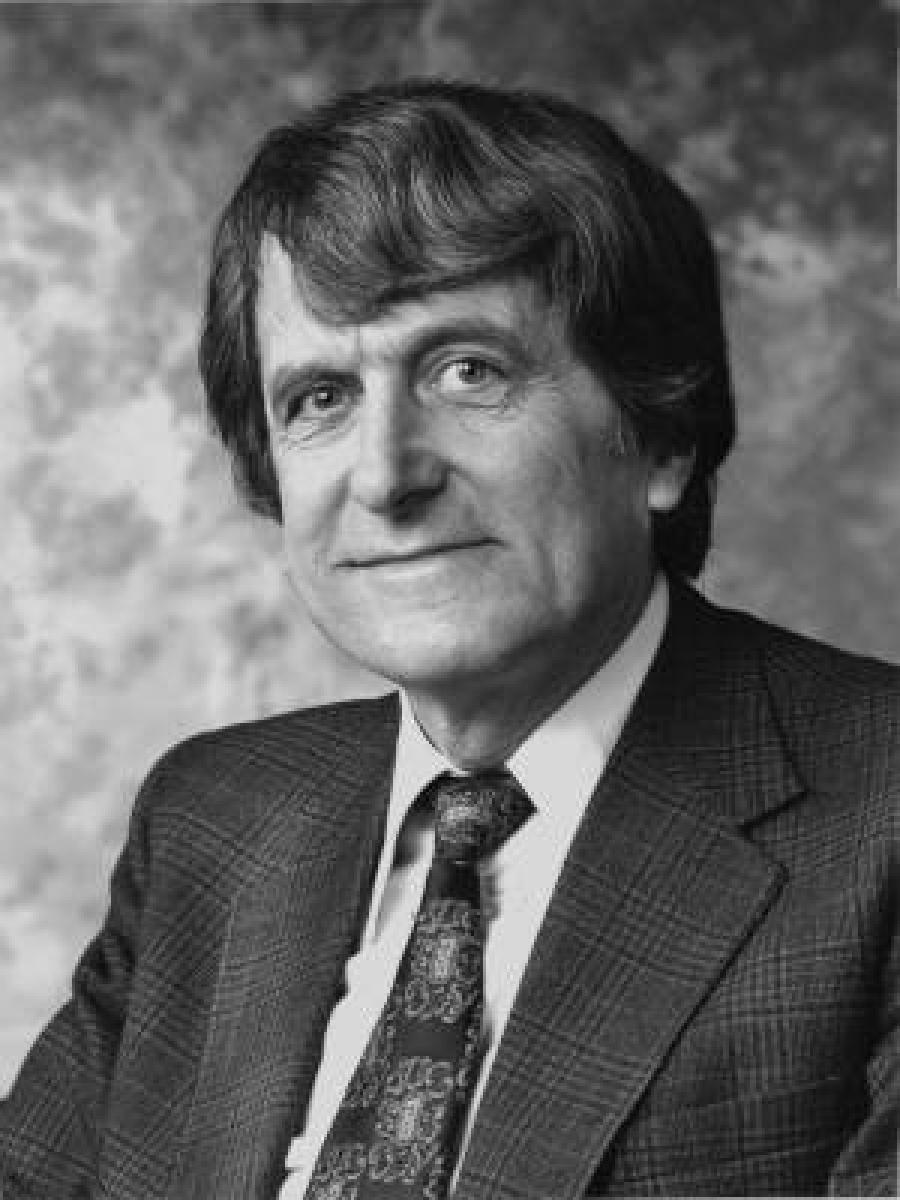 A black and white image of Sylvester Bradley